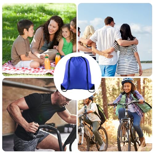 Blue Drawstring Backpack Bags Bulk B29739