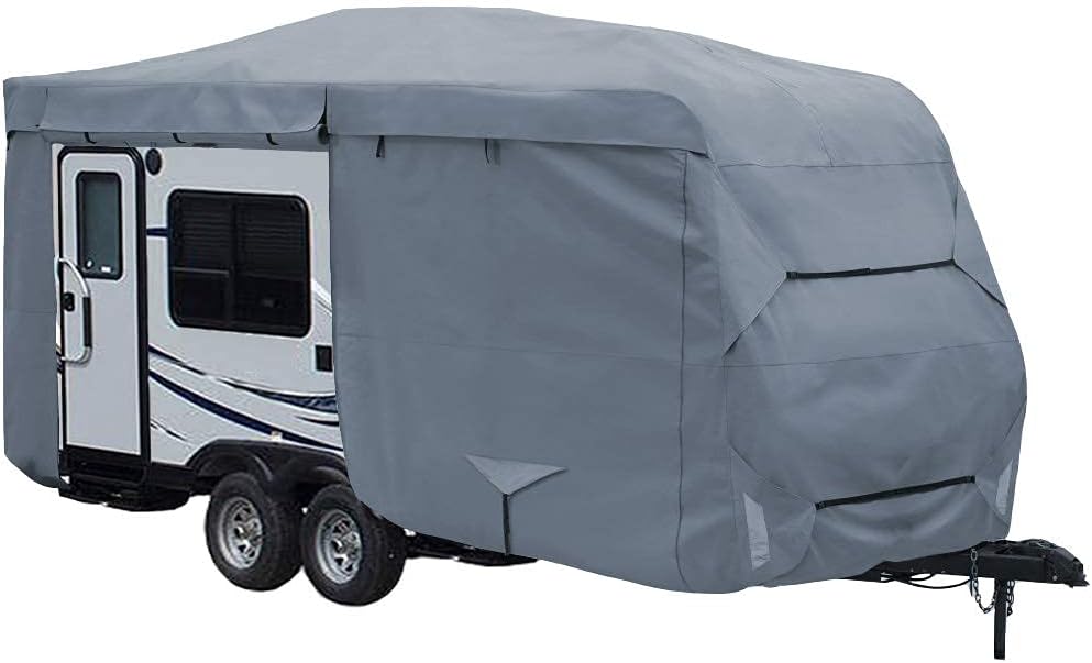 Travel Trailer Camper Cover 17' - 19' Windproof Anti-UV Water-Resistance W407