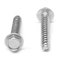 #4-20 x 1/2 Thread Rolling Screw Slotted Hex Washer Head Low Carbon Steel Zinc Plated/Wax Pk 10000 Y71069