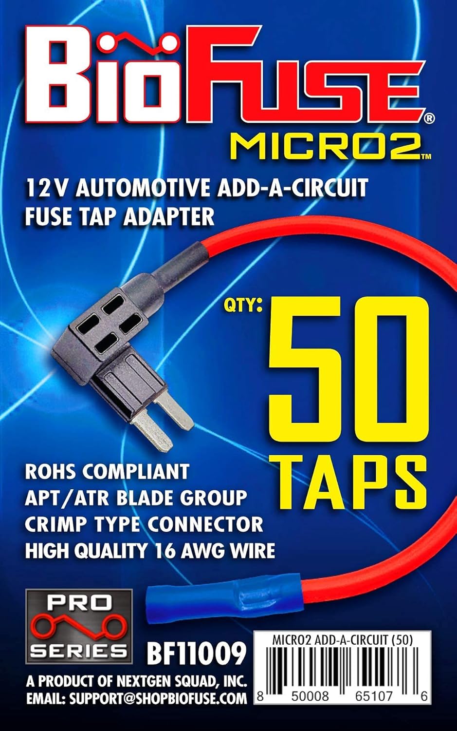 12V Micro2 50 Piece Add-a-Circuit Car Fuse Tap and Holders Pack U492127