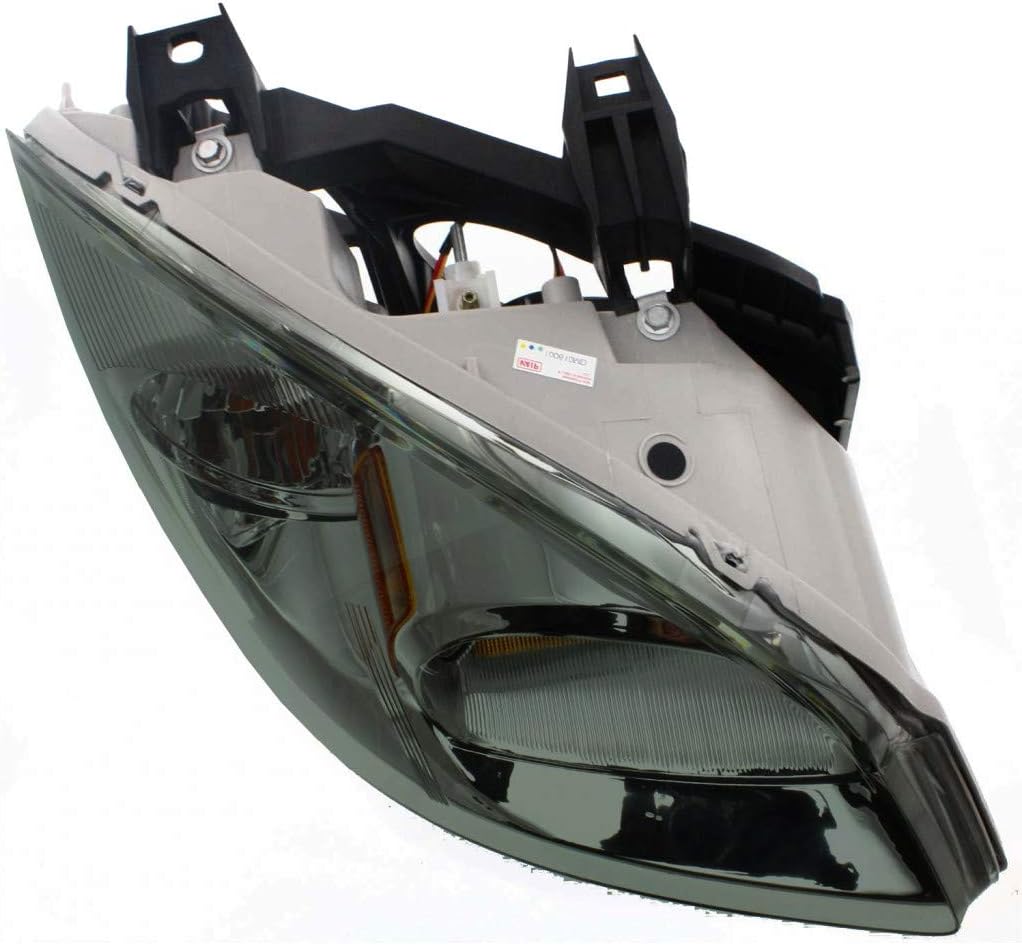 Smoke Passenger Side Headlight with Bracket B321