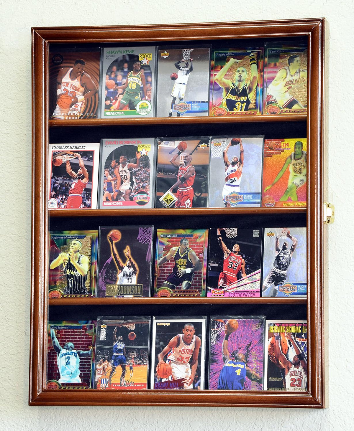 Sport Cards Display Case Cabinet Wall Rack J345498