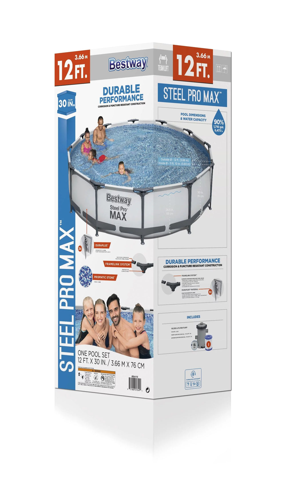 Steel Pro Max Swimming Pool Set with Filter Pump H530512