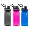 18oz Tritan Straw Bottle 3pk Black Fuchsia Royal Q346