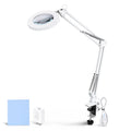 LED Magnifying Lamp Desk Light with Clamp Adjustable Arm O8135