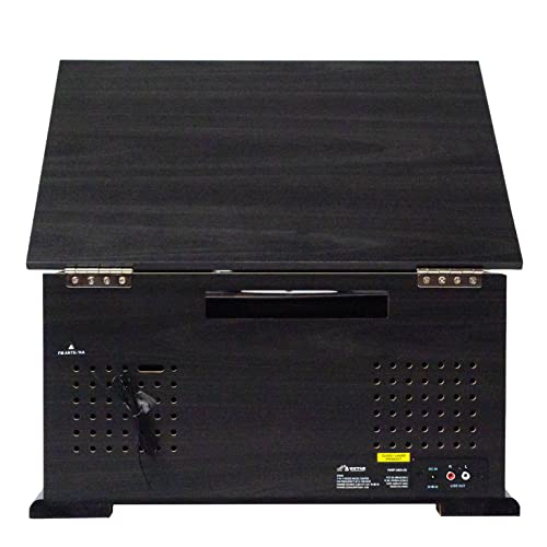 7-in-1 Turntable Music Center with 3-Speed Record Player, Graphite M9402
