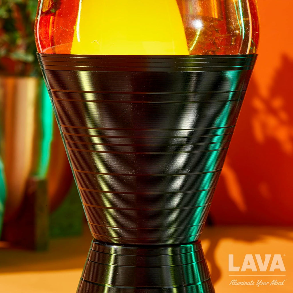 14.5'' Yellow Wax and Orange Liquid Motion Light Y2684