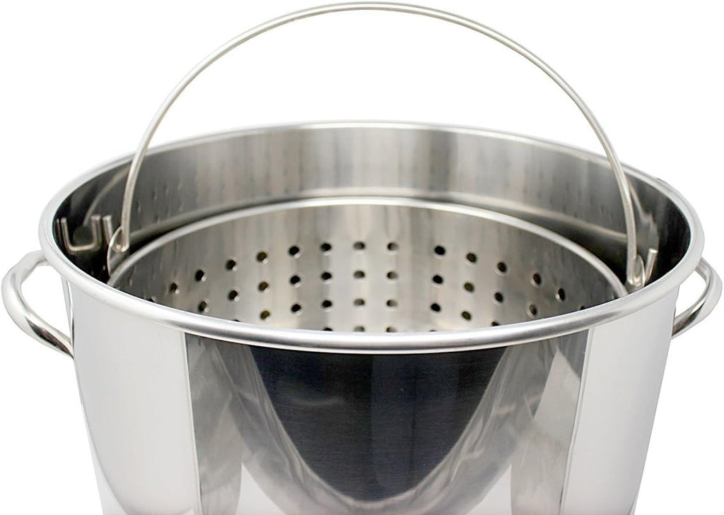 13-Gal 16" Stainless Steel Stock Pot with Lid F371