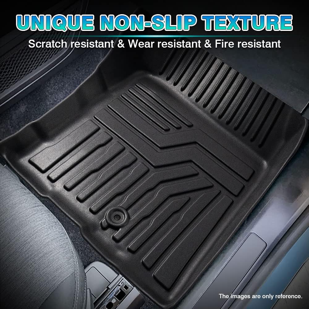 All-Weather TPE Floor Mat Liners Front & Rear Row Full Set S5665
