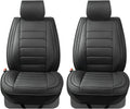 Black Leather Car Seat Covers Y6669
