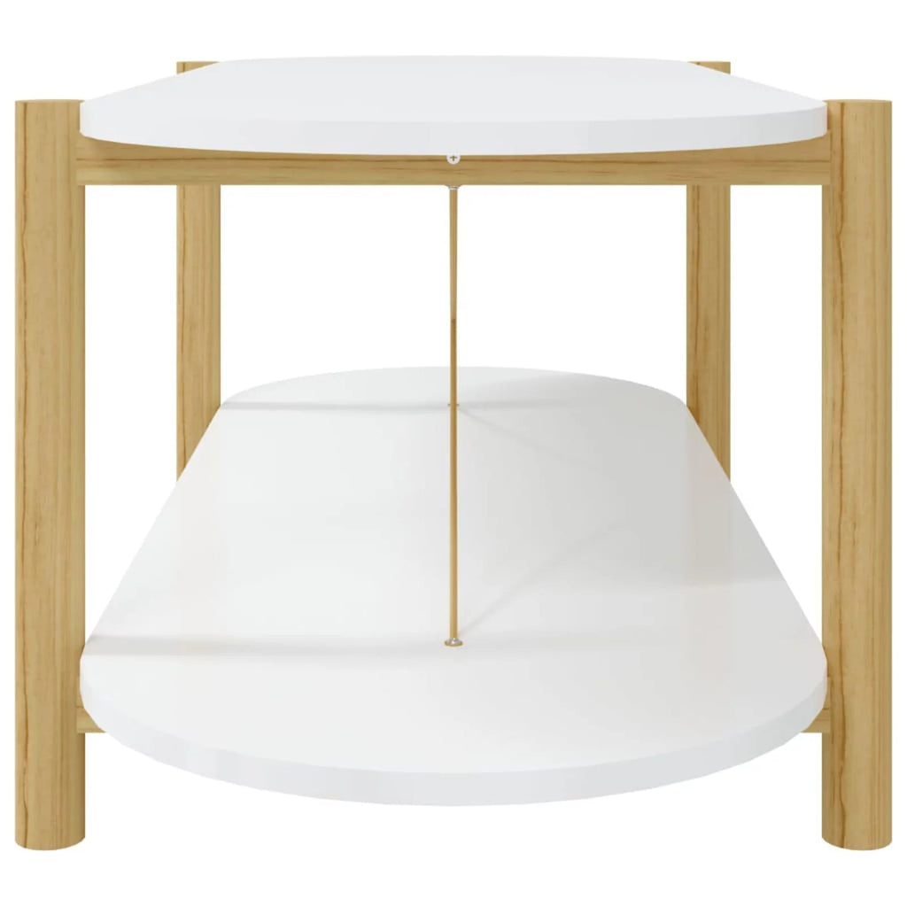 White Engineered Wood Coffee Table Y6794