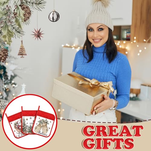 12 Pcs Christmas Pot Holders with Pocket Y958551