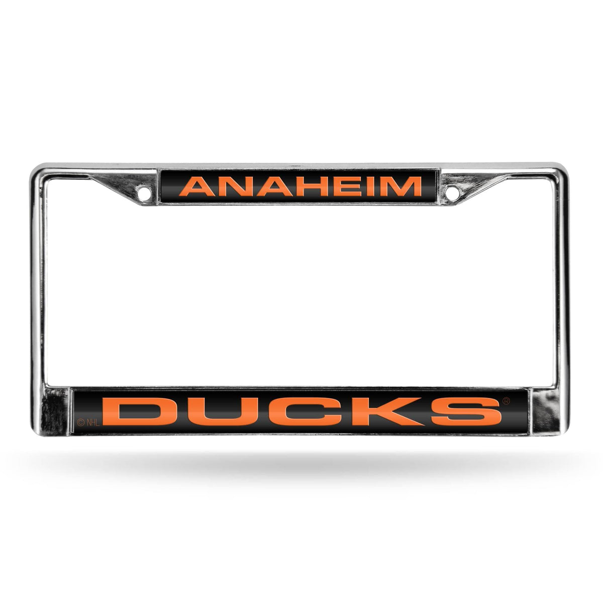 Black and Silver NHL Anaheim Ducks License Plate Cover H387240