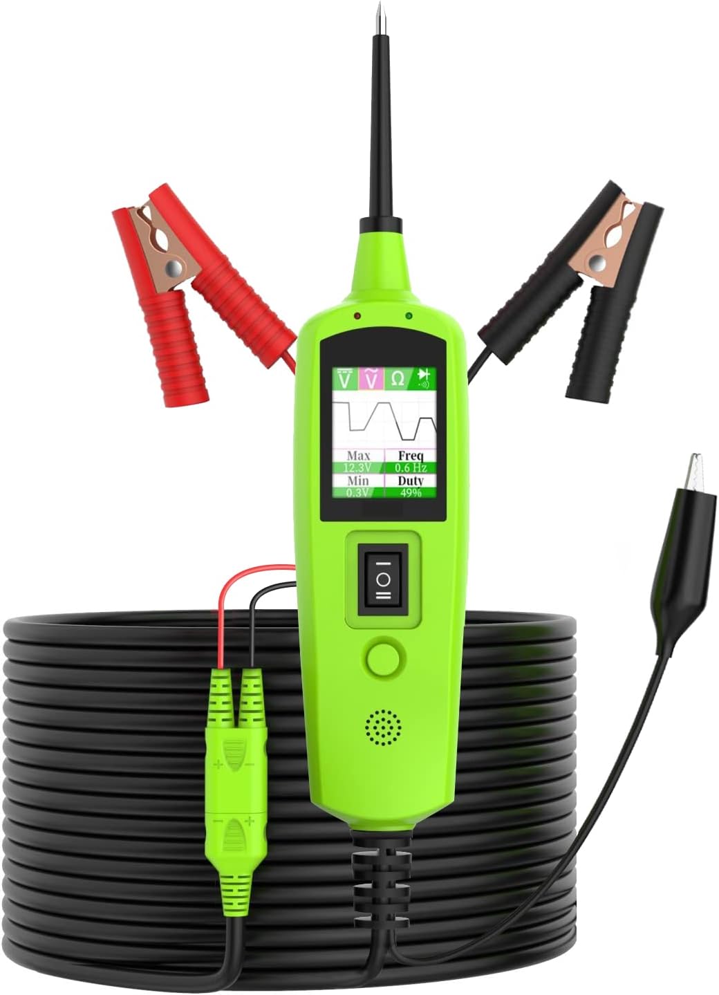 12V 24V Automotive Circuit Tester Probe Kit with Built-in Flashlight U760809