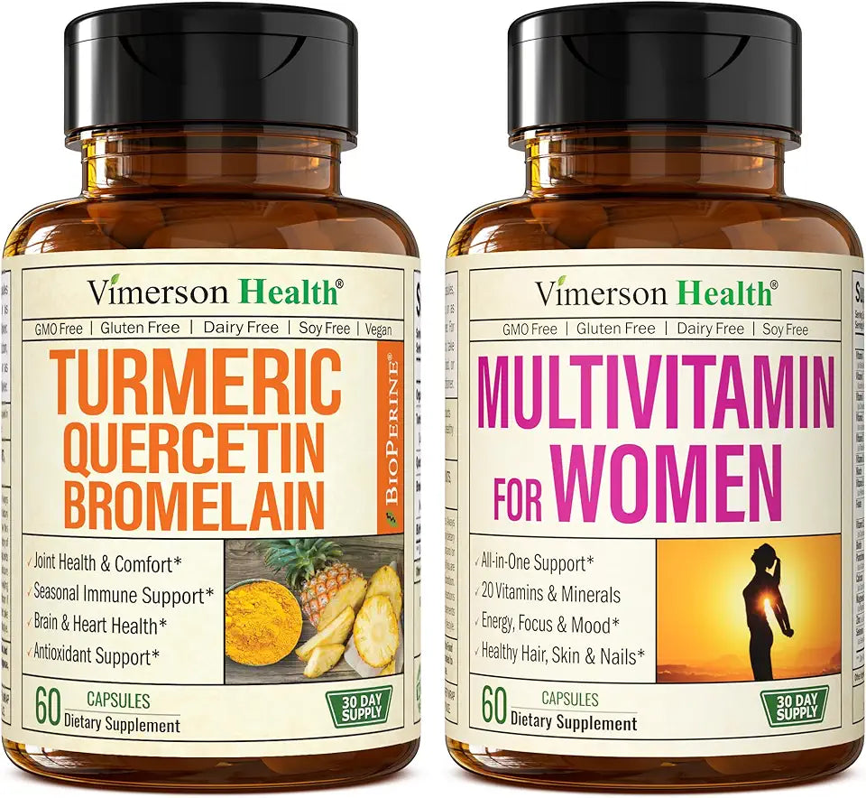 Quercetin with Bromelain & Turmeric Curcumin & Multivitamin O462