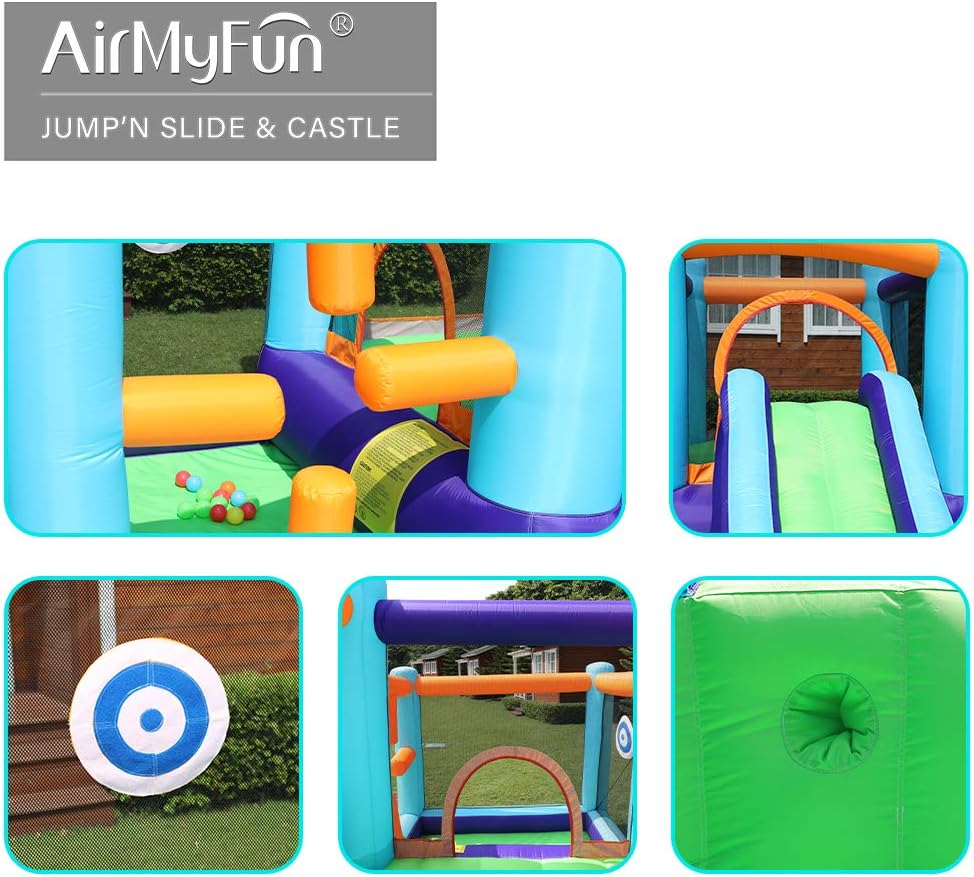 Bounce House Inflatable with Slide and Air Blower B699