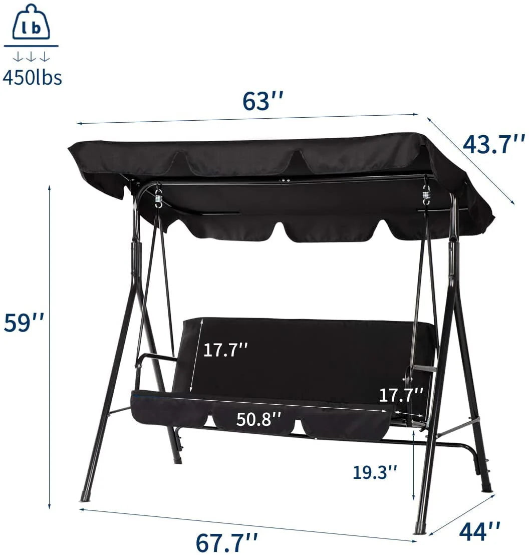 Stainless Steel Porch Swing W732