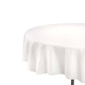 White Round Tablecover Case of 12 E55065