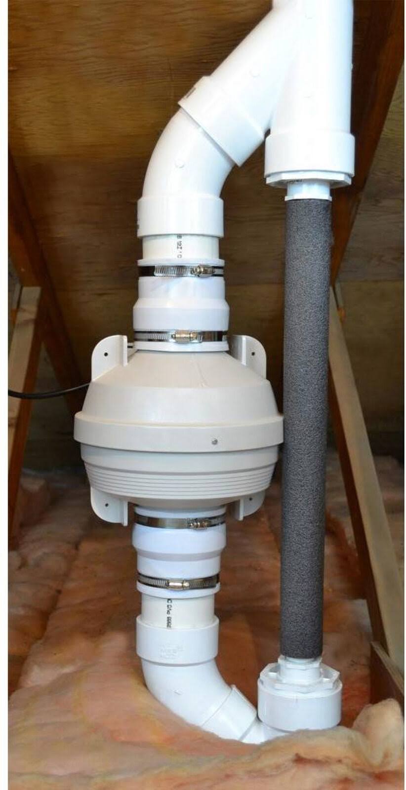 4 in. Radon Mitigation Fan Kit with Couplers and Air Pressure Indicator Q4464