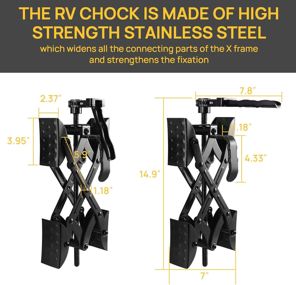2 Packs Wheel Stabilizer, Open 3'' to 10'' W737515