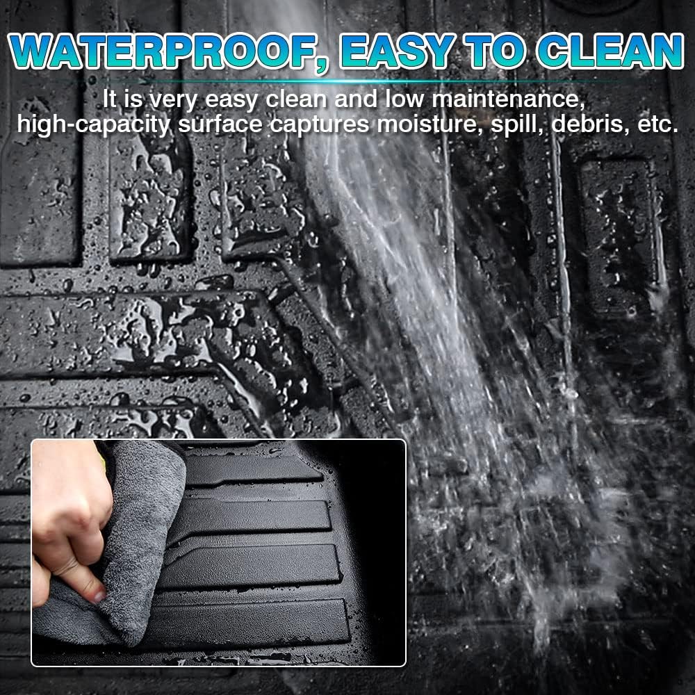 All-Weather TPE Floor Mat Liners Front & Rear Row Full Set S5665