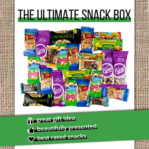 37 Count Assorted Granola Bars, Breakfast Bars, Nuts, Fruit Bars Snack Box N833