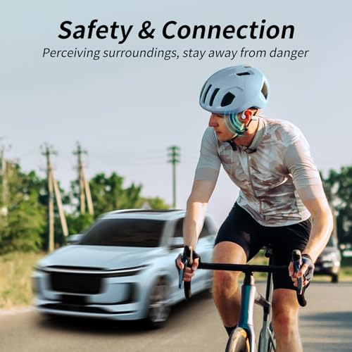 Bone Conduction Open Ear Headphones with Mic IPX6 Waterproof H5966