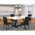 5 Pc Dining Room Set with 4 Upholstered Chairs S298882