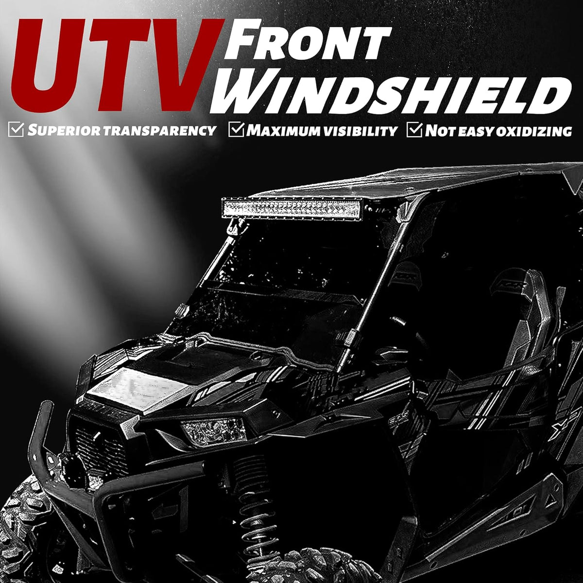Clear Folding Windshield with Gas Spring R940499