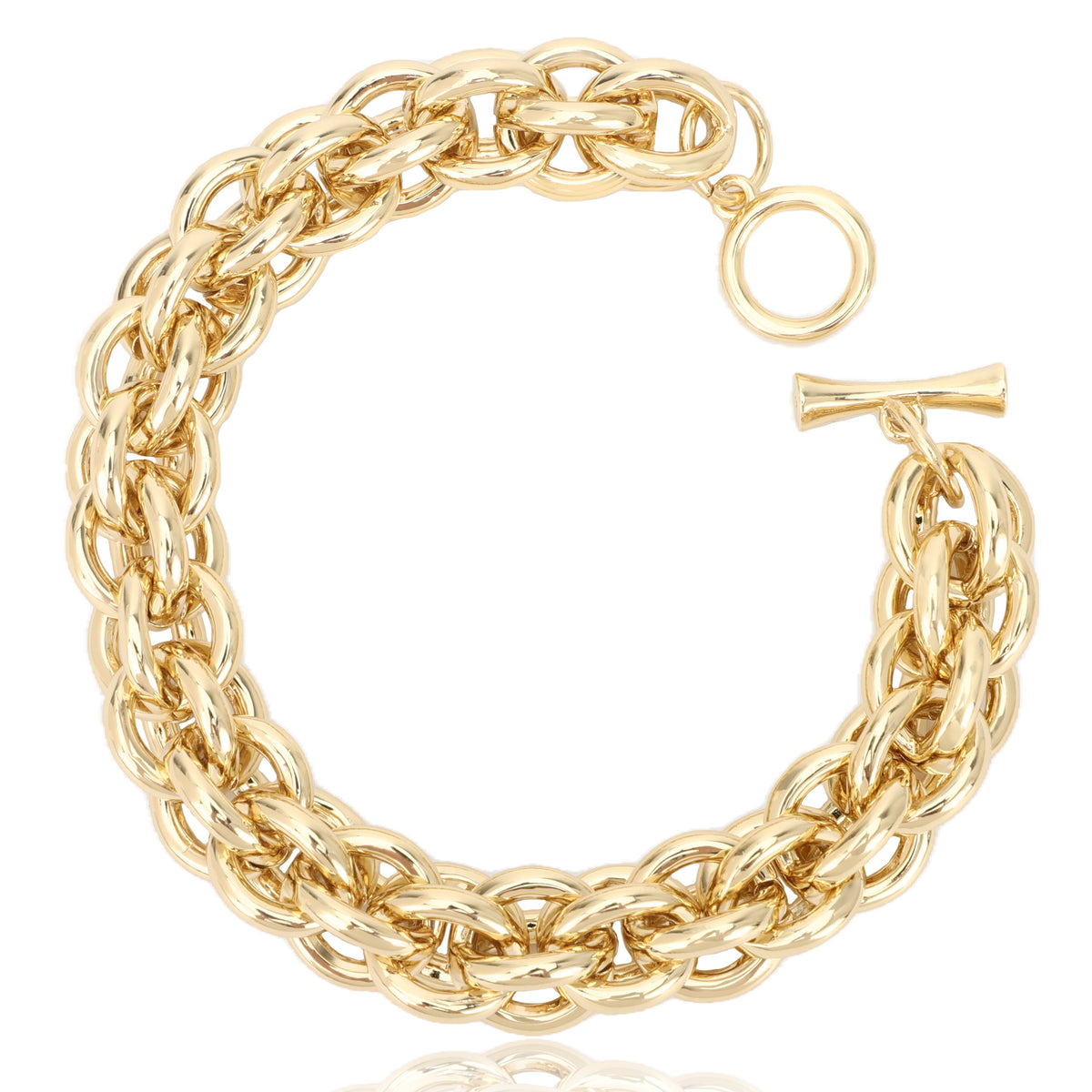 Chunky Link Bracelet 18K Gold-plated X34511
