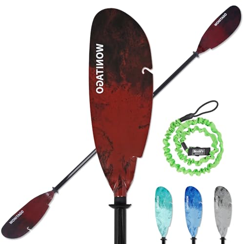 Carbon Fiber Shaft Plastic Blade Adjustable Kayak Paddles L6359