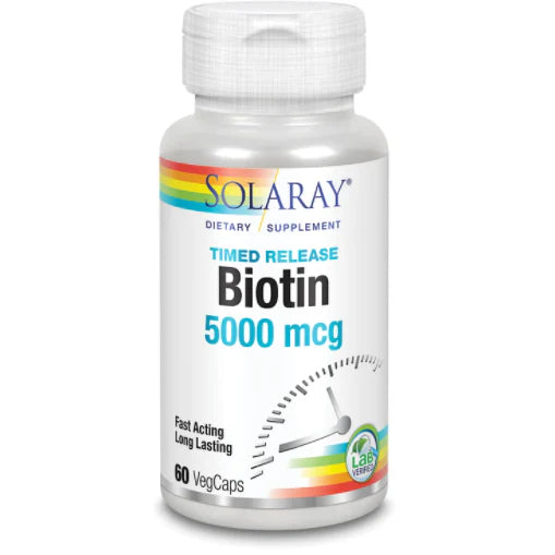 Biotin 5000 mcg 60 vcaps P58994