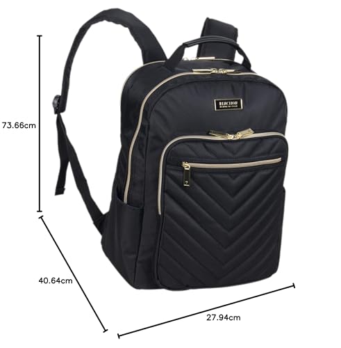 Black 24-Inch Quilted Luggage S569480