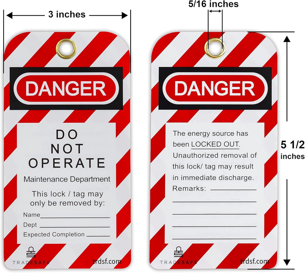 Breaker Lockout Tagout Kit with Red Safety Padlocks, Hasps and Tags I503