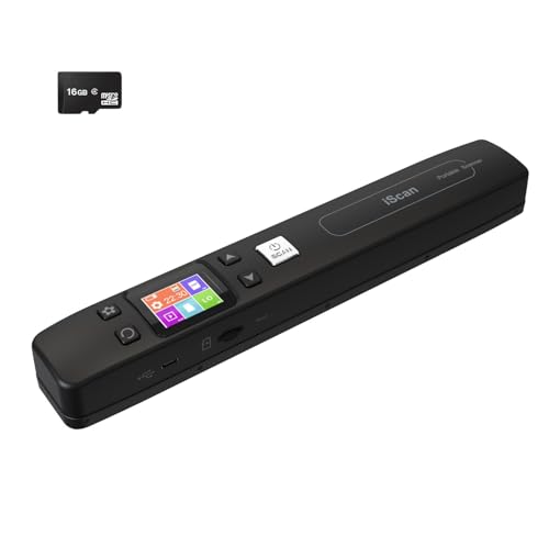 Portable Wireless Color Photo Scanner, 1050DPI, 16GB Card, Built-in Wi-Fi K723