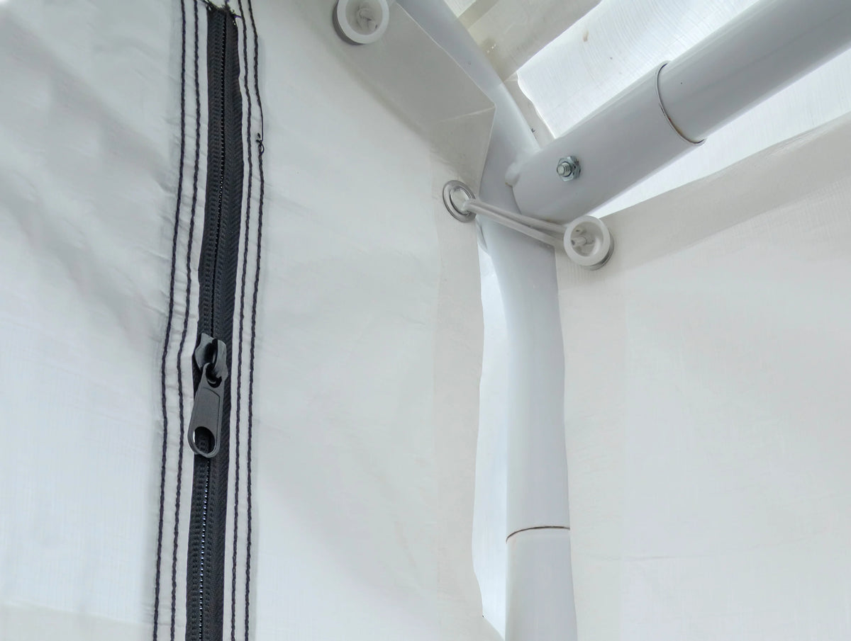 12' x 30' White Canopy Enclosure Kit J2482
