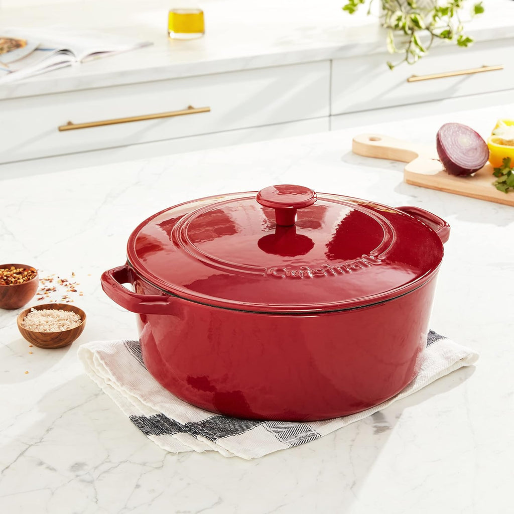 Enameled Cast Iron 7-Quart Covered Casserole P396