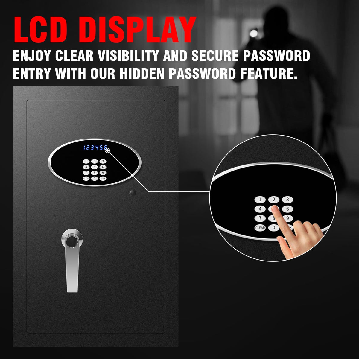 Fireproof Security Safe Box with Keys & Pass Code X251588