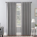 Gray Velvet Blackout Curtain Panel 50x108 S150