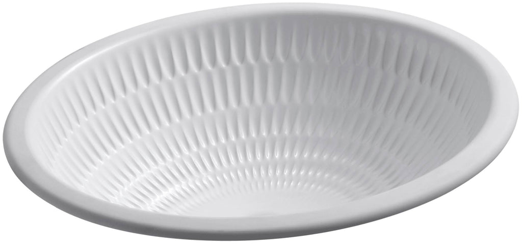 Earthen White Undercounter Bathroom Sink H51618
