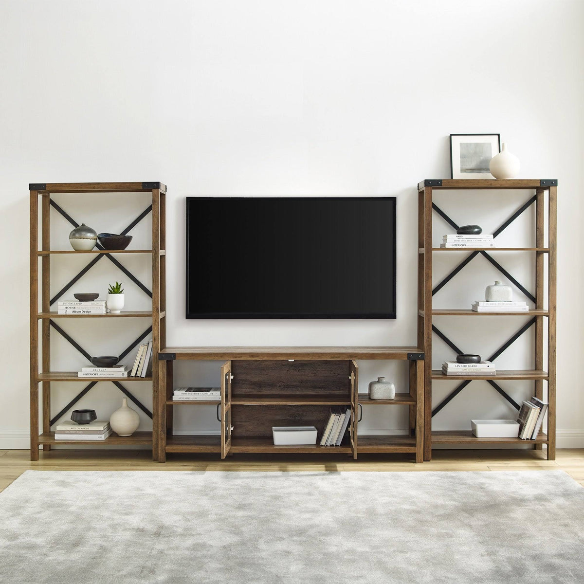 White Oak Entertainment Wall H73221