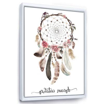 White Floater Frame Canvas Painting G3508