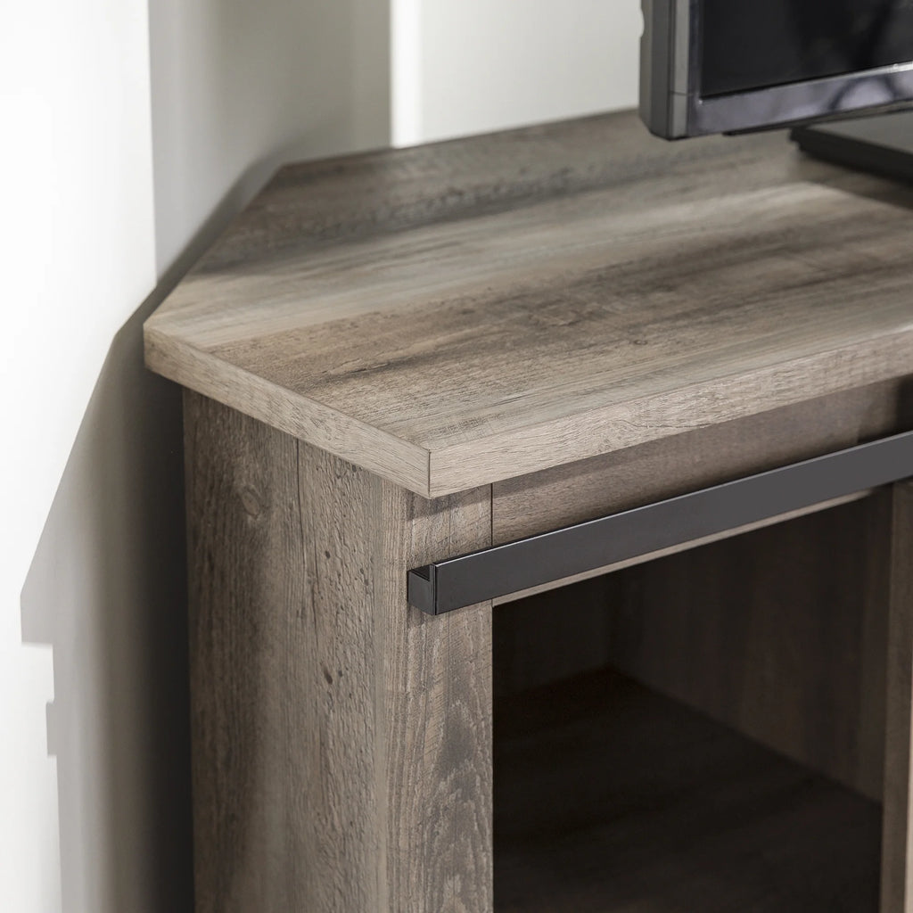 White Oak Corner TV Stand G825