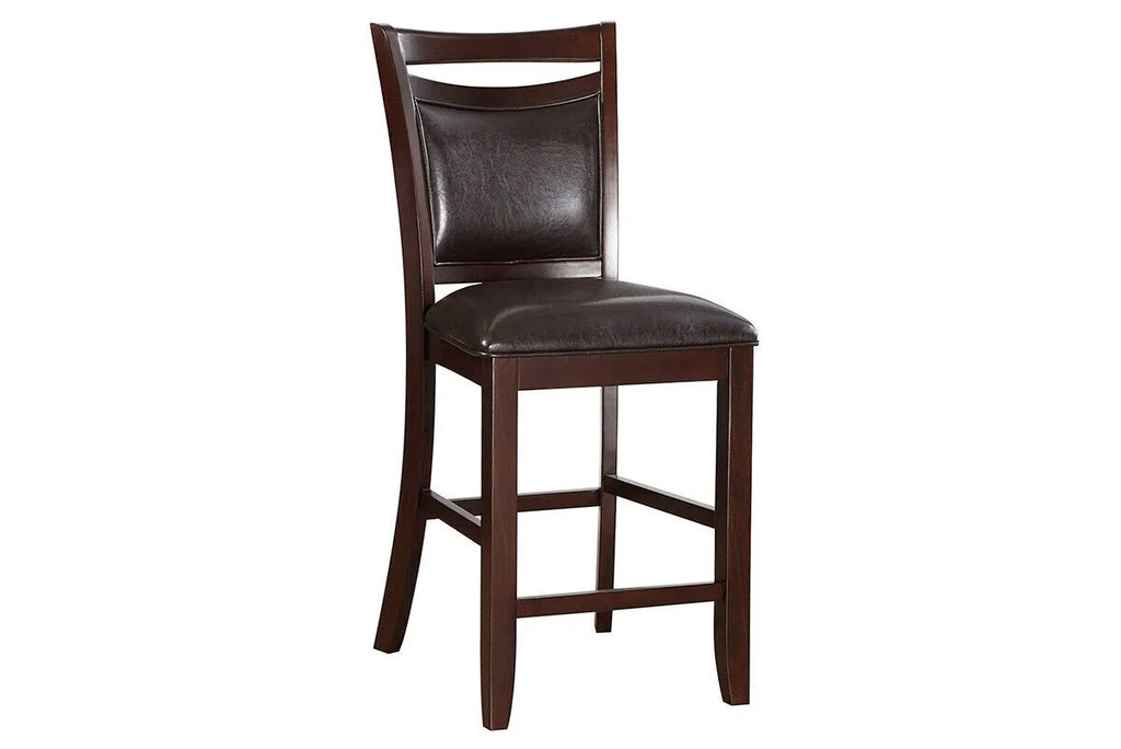 Set of 6 Faux Leather Counter Height Dining Chairs X74193