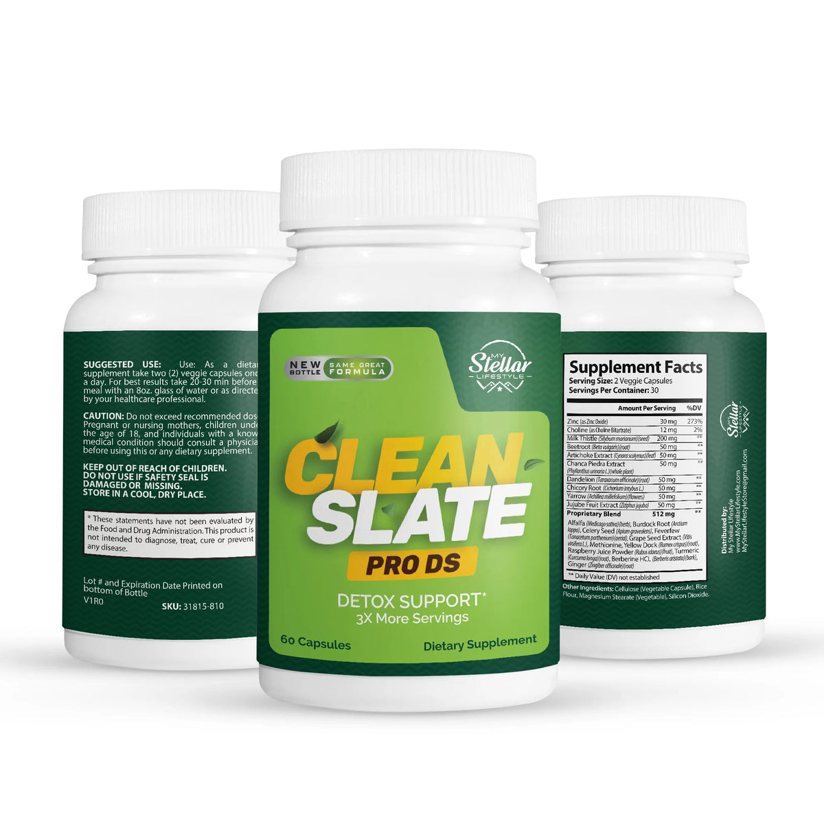 60 Capsules Detox Formula Q90876