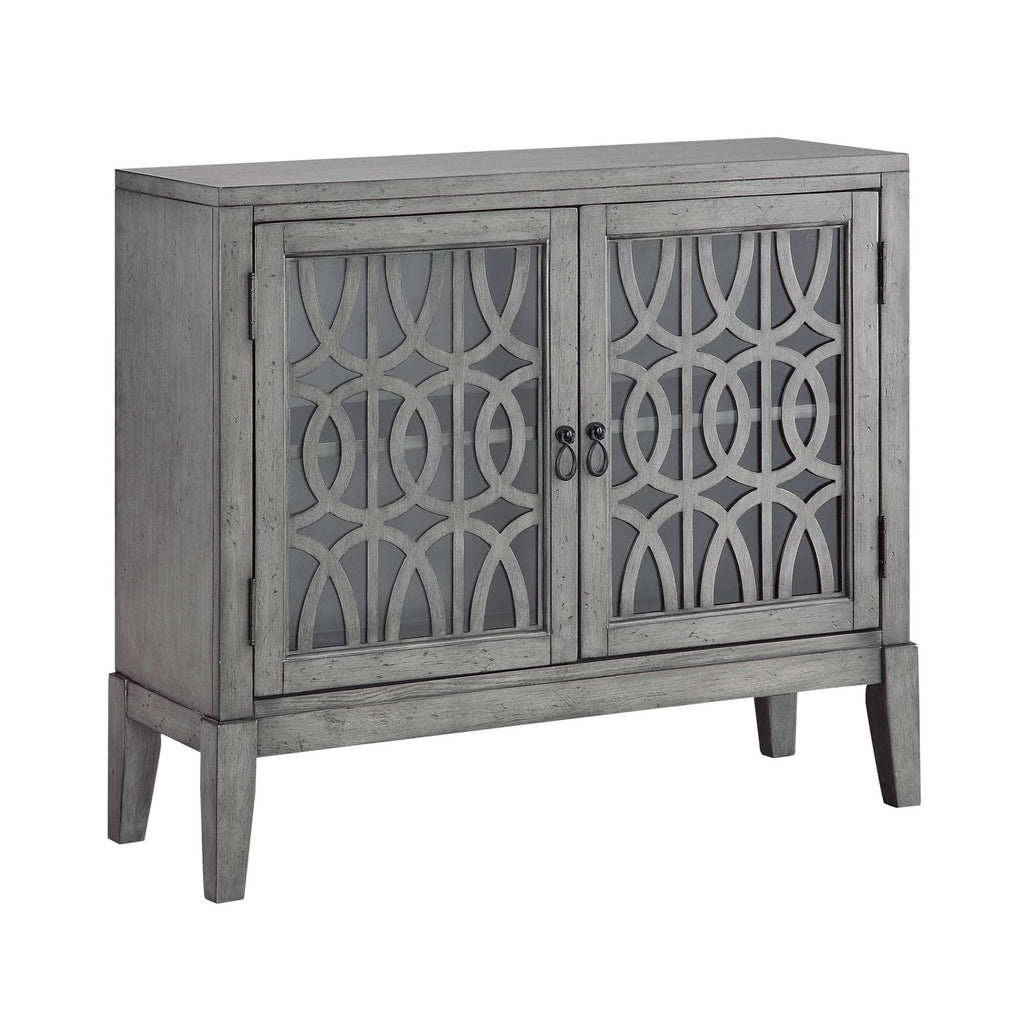2 Door Gray Cabinet U1657