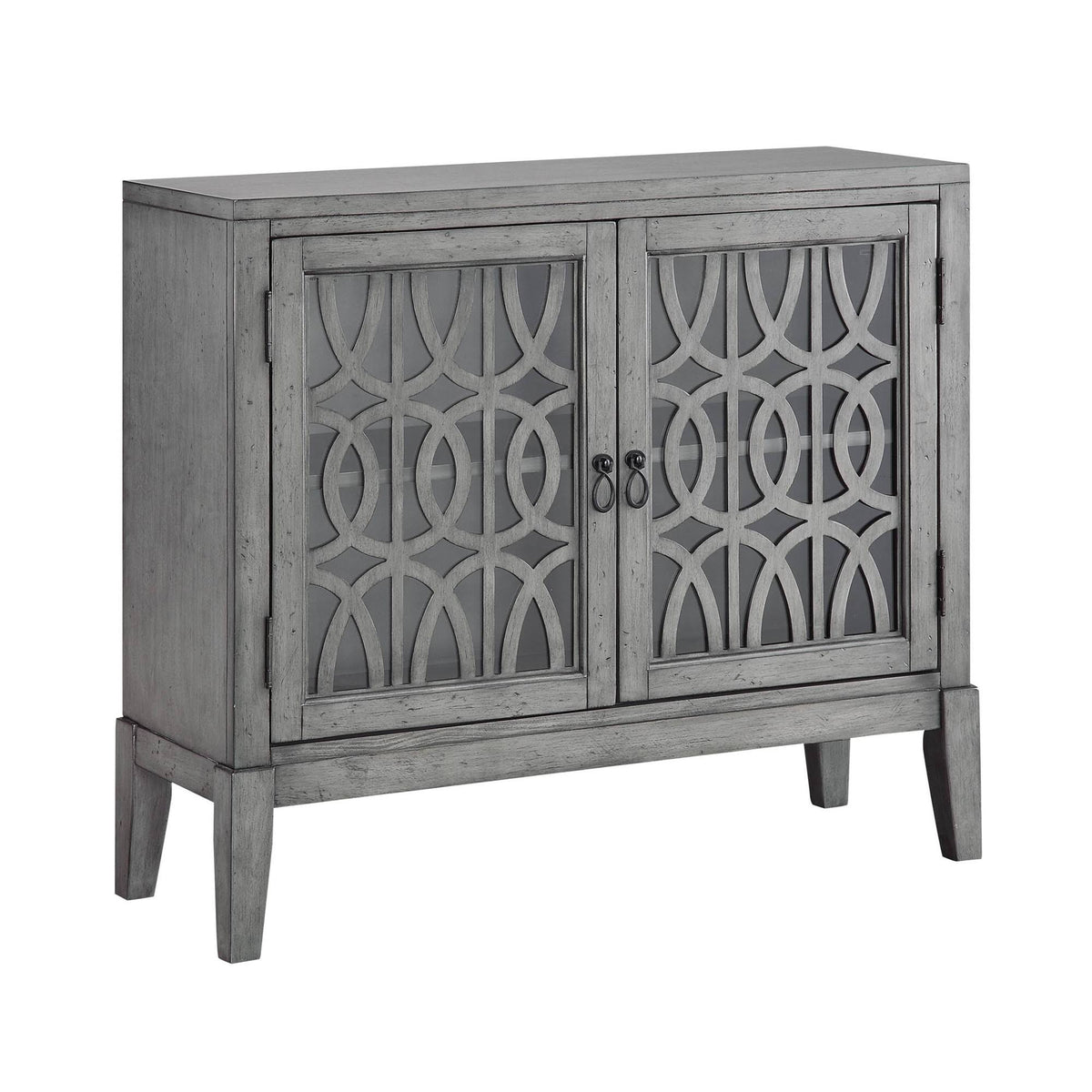 2 Door Gray Cabinet U1657