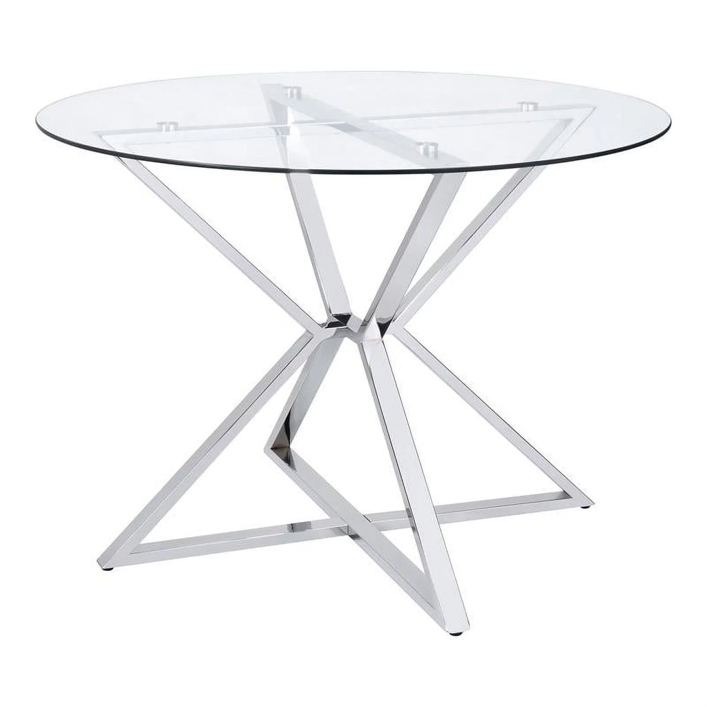 Round Glass Top Dining Table C7220