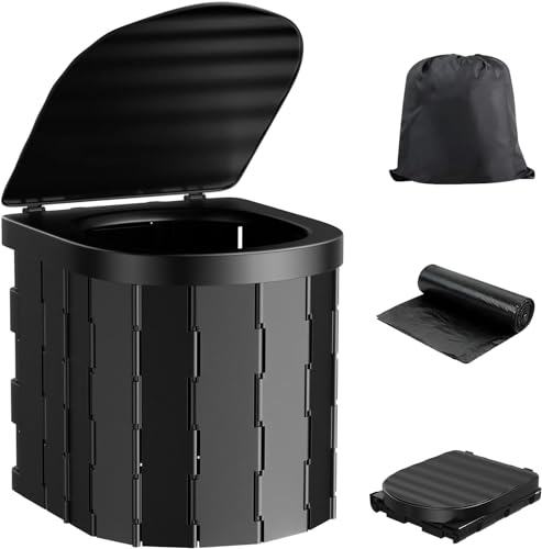 Black Portable Toilet K6786