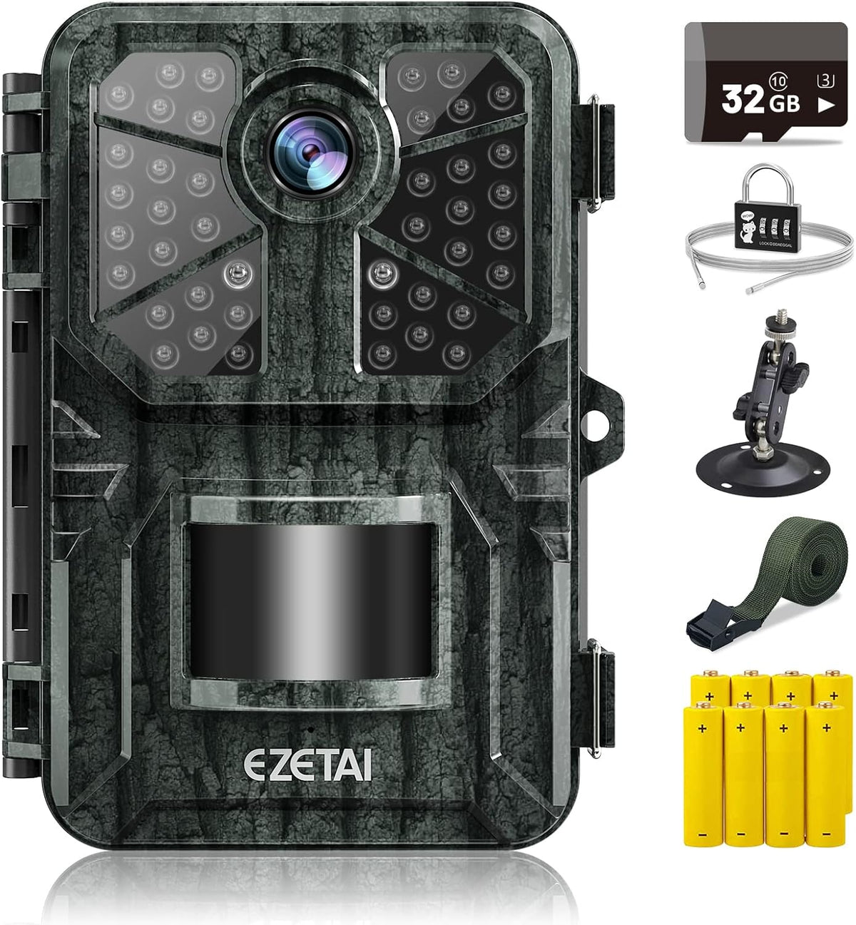 1520P 20MP Mini Trail Camera with Night Vision Motion Activated IP66 Waterproof Pack of 2 E4177